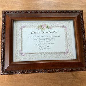 Greatest Grandma Wooden Music /Jewelry Trinket Box